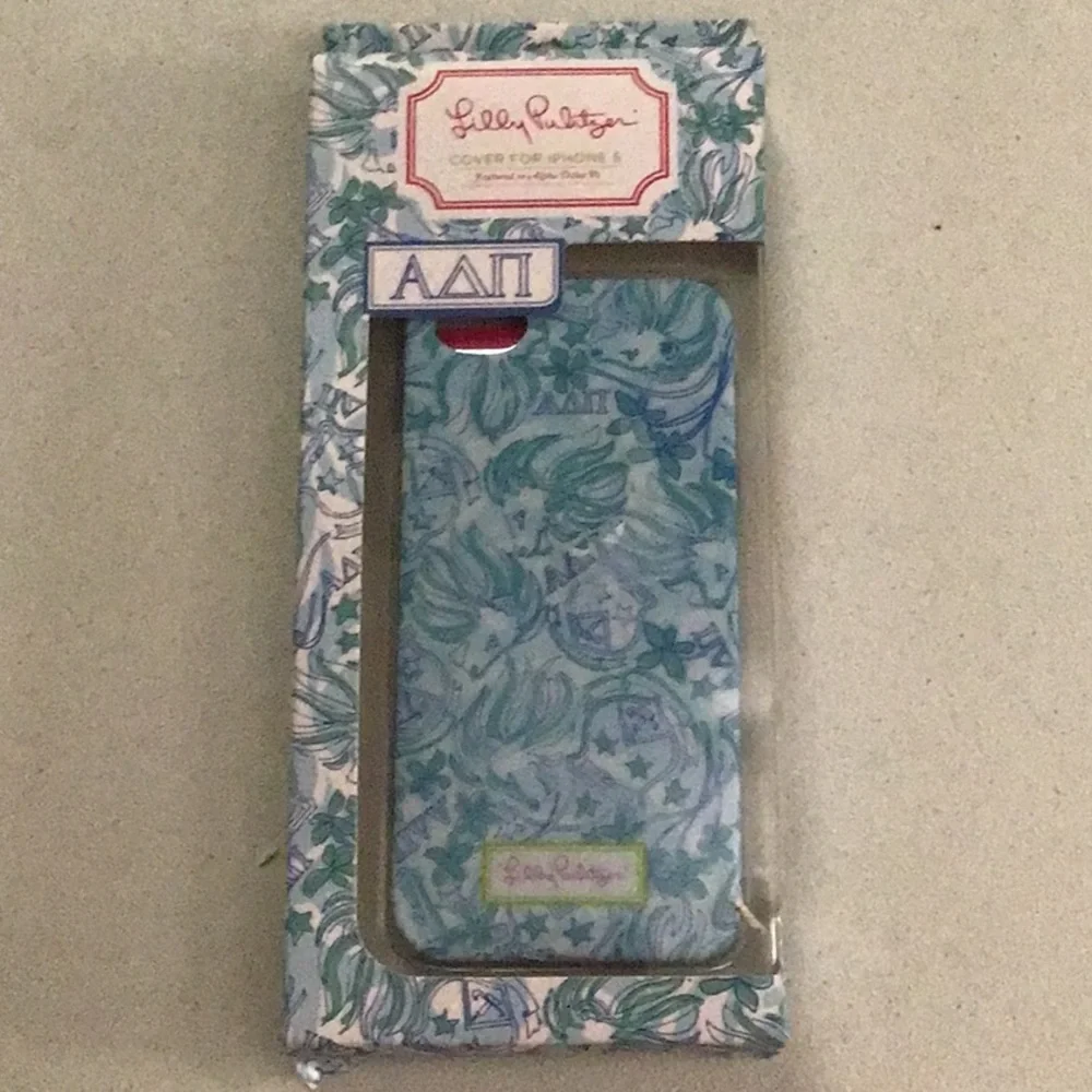 Lilly‎ Pulitzer Blue & Green IPhone 5 Sisterhood Lion Head Phone Case Cover NWT